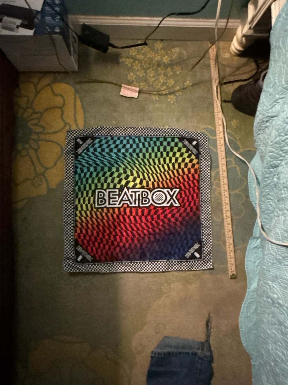 Beatbox Party Punch Rainbow Trippy Checkered Promotional Bandana